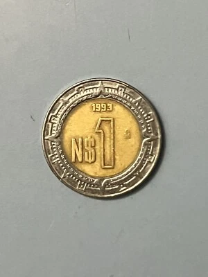 Moneda de 1 dólar de peso nuevo de México 1993 Foto 1 de 2