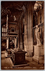 London England c1910 Postcard Tomb Of Mary Queen Of Scots Westminster Abbey - Picture 1 of 2