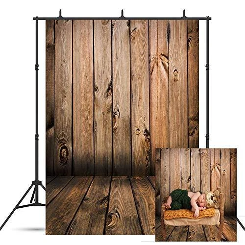 Retro Abstract Wood Floor Backdrop Wooeden Planks Texture Photo Background - Image 1 of 1