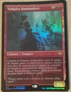 MTG FOIL VAMPIRA DOMINADORA / DOMINATING VAMPIRE - VOW PROMO - SPANISH NM - Imagen 1 de 1