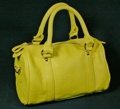 Charming Charlie Yellow Satchel Style Handbag - Image 1 of 4