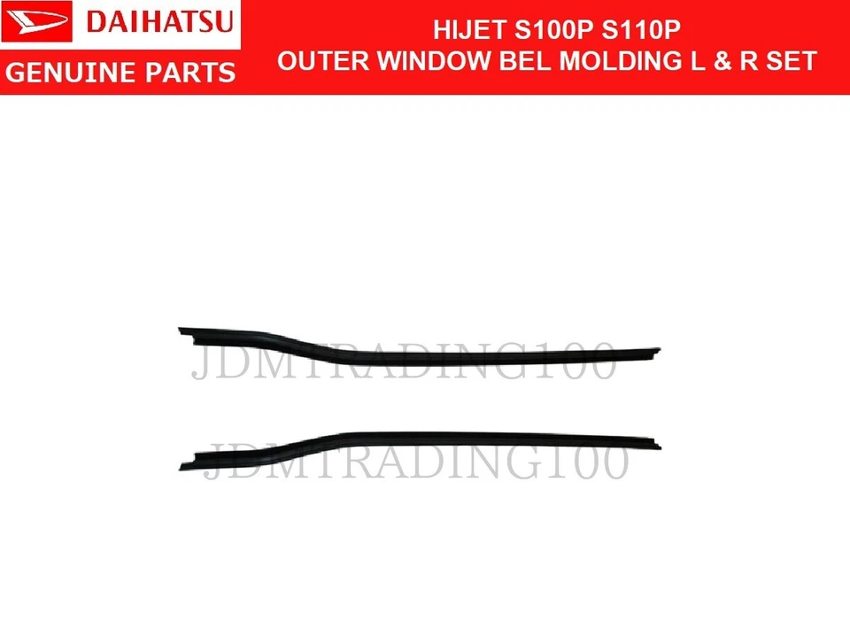 CINTURÓN VENTANA EXTERIOR DAIHATSU HIJET S100P S110P MOLDURA IZQUIERDA Y DERECHA IMPERMEABLE Foto 1 de 4