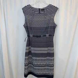 ILE New York Women’s Navy Blue Sheath Dress Size 14 - Picture 1 of 6