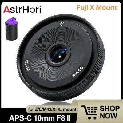 AstrHori 10mm F8 II Ultra Wide Angle  APS-C Fisheye Lens Manual For Fuji X mount - Image 1 of 4