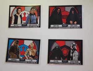 2016 Star Wars Evolution "STAINED GLASS" Lot of 4 Han, Lando, Maul, Sidious MORE - Picture 1 of 10
