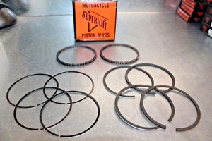 NEW Harley Davidson SUPERIOR Piston Ring Set C551CR  .040 For 2 Pistons NEW - Bild 1 von 3