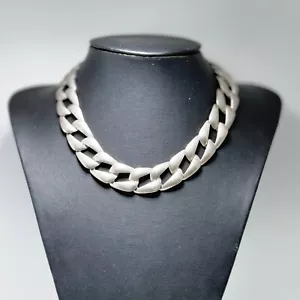 Vintage Heavy Silver Choker Necklace, Bold Statement Piece - Picture 1 of 5