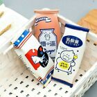 Japanese Milk Pencil Case Pen Bag Holder Storage Student Zip Cosmetic School