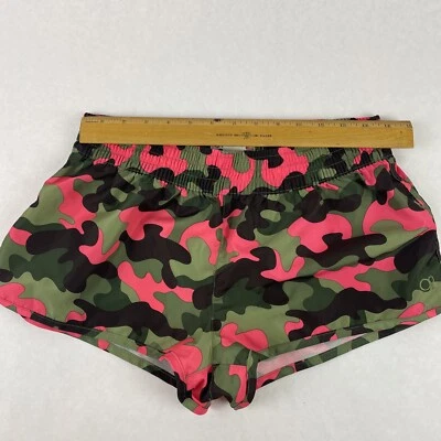 Pantalones Cortos Ocean Pacific OP Para Mujer Camuflados Rosa Verde Medianos Playa Correr Verano Foto 1 de 4
