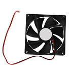 2X(90mm x 25mm DC 12V 2Pin Cooling Fan for Computer Case CPU Cooler O7Q1)9830