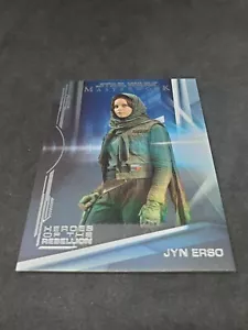 Star Wars Topps Masterwork 2019 Heroes Of The Rebellion Foil /299 HH-9 Jyn Erso - Picture 1 of 2