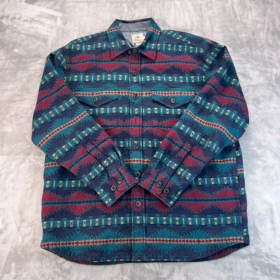 Surf Pendleton Shirt Mens L Multicolor Southwestern Aztec Lined Heavyweight - Image 1 of 4