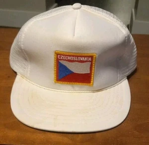 Vintage Czechoslovakia Trucker Hat Mesh Snapback Patch - Picture 1 of 8