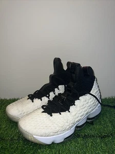 Nike LeBron 15 Graffiti White/Black AQ2363-100 Basketball Shoes Mix Match READ - Picture 1 of 8
