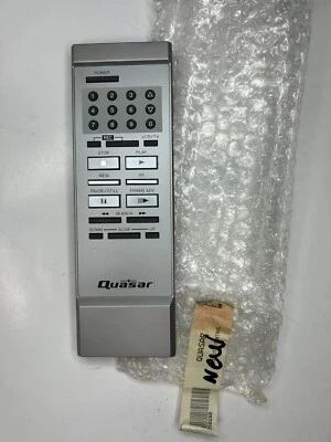 Quasar VSQS0280 Remote Control, Silver - OEM NOS for 1980's VCR Models - Image 1 of 2