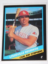 1988 CMC LOUISVILLE REDBIRDS CARL RAY STEPEHNS CARD #19