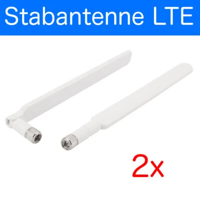 2x LTE Antenne Stabantenne für Homespot Speedport Router LTE 2 II Huawei SMA 4G