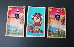 Lotto di 3 Menko - Carta da visita vintage Dr.Slump Arale chan Giappone Akira Toriyama - Foto 1 di 6