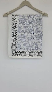 Baumwollsarong mit Handblockdruck - 72 x 44 Zoll Strandtuch, Blumenmuster Damen Sarong - Bild 1 von 8