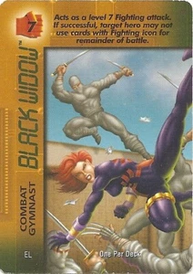Marvel OVERPOWER Black Widow - Combat Gymnast - OPD - Mission Control - Rare - Picture 1 of 1