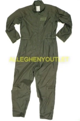 USGI Women's Nomex Flyer's Coveralls Ghostbusters Sage CWU-27P USAF 34WL NWT - Image 1 of 4