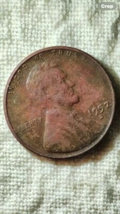 1957 D USA Wheat Penny ERROR - Double-Edged Rim - See Pics! Prompt Shipping! - Picture 1 of 4
