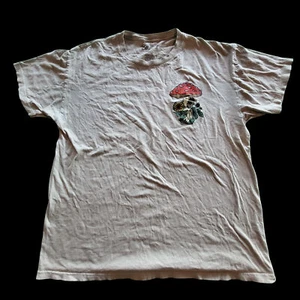 Bowery Supply Co. Mens Size Large Graphic Tee T-Shirt Mushroom Khaki - Picture 1 of 7