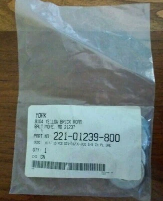 York Washers 221-01239-800 - Paquete de 10 - 5/8" x 1,75" galvanizado NUEVO Foto 1 de 2