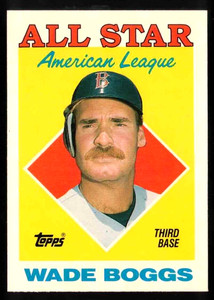 WADE BOGGS 1988 Topps Tiffany Baseball All-Star #388 Boston Red Sox HOF LIM ED!