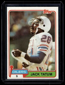 1981 Topps Jack Tatum #8 Houston Oilers - Picture 1 of 4