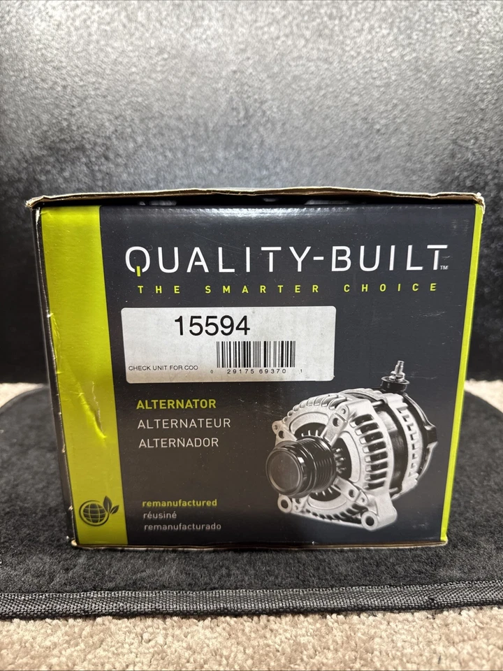 Quality Built  Alternator 15594. Fits 06-11 Chevy - 06-07 Monte CarloS Brand New Foto 1 de 4