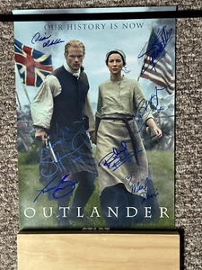 NYCC 2024 STARZ/ NETFLIX OUTLANDER CAST SIGNED/ AUTOGRAPH 11 X 17 POSTER/ PRINT - Picture 1 of 14