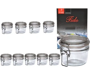 10 Einmachgläser Bügelverschluss Fido 0,125L 125ml Vorratsglas + Rezeptheft Glas - Bild 1 von 3
