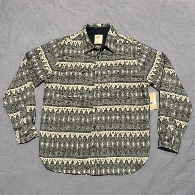 NEW Levi’s Shirt Men’s Medium Aztec Navajo Woven Southwestern Wool Blend Cowboy - Image 1 of 4