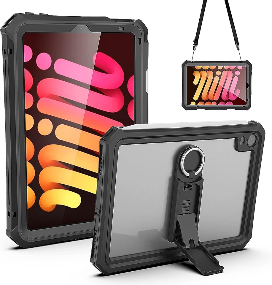For iPad Mini 6th/Mini (A17 Pro) Waterproof Case Full Body Shockproof Pen Holder - Image 1 of 4