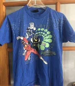 Vintage Saban Power Rangers In Space T-Shirt Boys Kids Fits Youth S 1998 - Picture 1 of 4