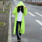 Lady Durable Poncho Hooded Long Jacket Raincoats Outdoor Travel Rainwear Fashion