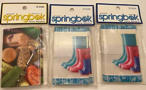 Springbok Boots & Corks - Bridge Tally Sheets - Lot of 3 - 12 Units/Pkg- New - Picture 1 of 3