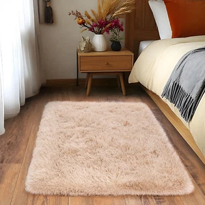 Small Area Rug, 2X3 Rug for Bedroom Shaggy Throw Rugs for Dorm Rug, Soft Shag... - Picture 1 of 12