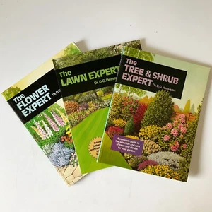 Dr D G Hessayon Expert Plant Book Set 3 Books Lawn Trees Shrubs Flower - Picture 1 of 24