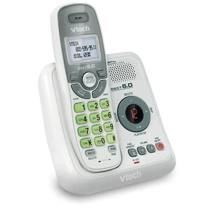 VTech CS6124 Cordless Answering System with Caller ID & Call Waiting - Zdjęcie 1 z 4
