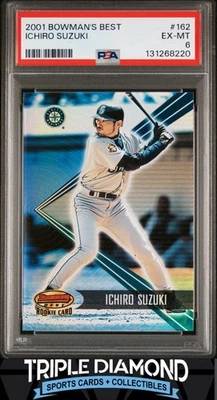 2001 Bowman's Best #162 Ichiro Suzuki Rookie RC #0171/2999 PSA 6 EX-MT BNA610 - Imagem 1 de 2