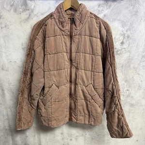 Free People Dolman gesteppte Strickjacke Oberteil Oversize Reißverschluss lässig Small 24x25 - Bild 1 von 20