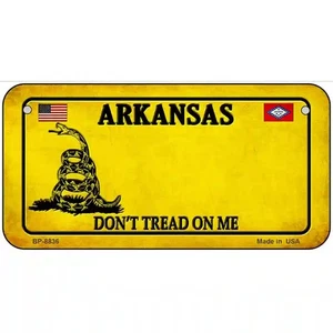 Arkansas Dont Tread On Me Metal Novelty License Plate - Picture 1 of 10