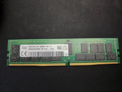HMA84GR7DJR4N-XN SK HYNIX 32GB 2RX4 PC4-3200AA RDIMM DDR4 - Image 1 of 2