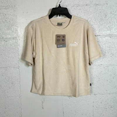 Женская футболка Puma Essential махровая ткань - альпийский снег XS - Изображение 1 из 4