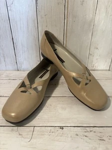 Trotters Ballerinas Gr. 8,5 Pearl Metallic Leder kreuz und quer elastisch neutral - Bild 1 von 9