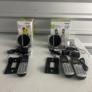 Vtech CS6919-2 2-Handset Cordless Phone with Caller ID Wall Plus Extra Phone - Picture 1 of 9