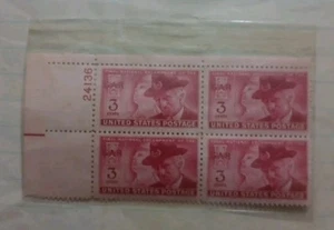 Old Postal Stamps GAR Final National Encampment 1949 Scott #985 Block - Picture 1 of 4