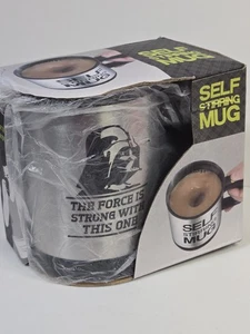 Star Wars Darth Vader Selbstrührende Tasse The Force Is Strong Geschenk Neu in Box - Bild 1 von 7